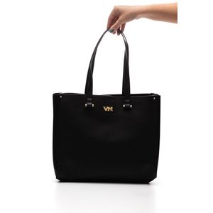 Bolsa Shopping Bag Via Marte Grande Feminina Com Necessaire B2-515-01 Preto