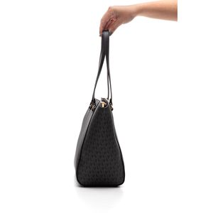 Bolsa Shopping Bag Grande Feminina Formato Trapézio B2-523-01 Preto