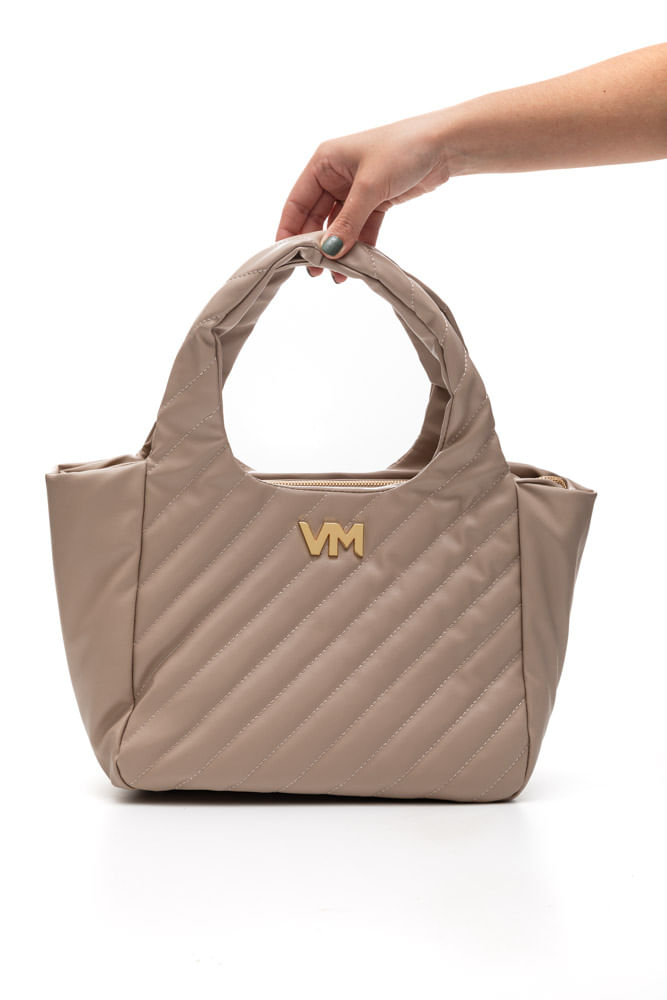 Bolsa Via Marte Shopping Bag Grande Feminina B2-521-01 Cinza