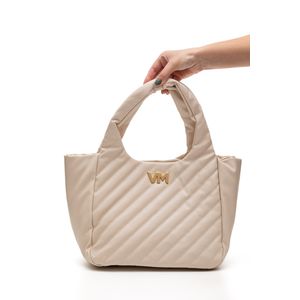 Bolsa Via Marte Shopping Bag Grande Feminina B2-521-01 Off-White