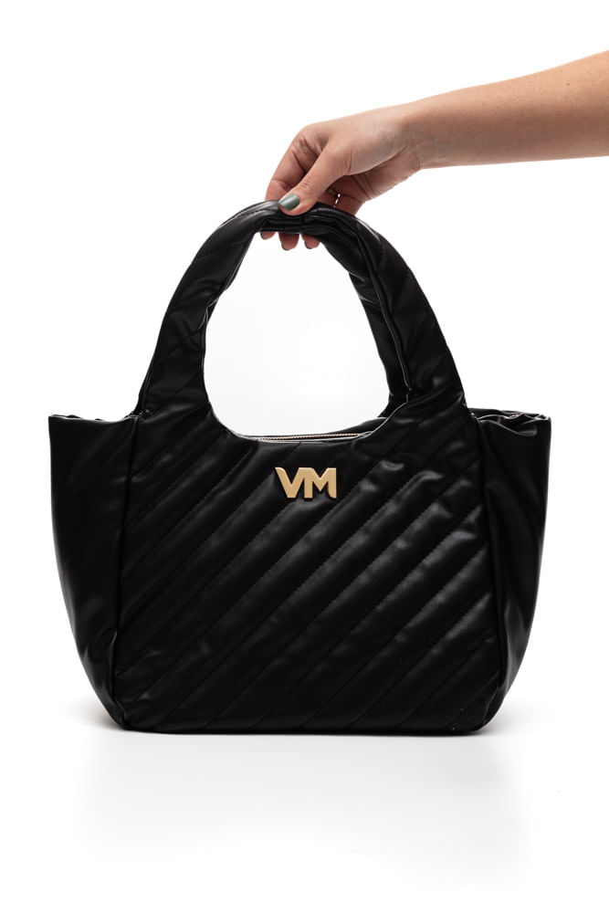 Bolsa Via Marte Shopping Bag Grande Feminina B2-521-01 Preto