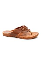 Chinelo-Meyre-Rasteira-Feminina-Flores-S384-Caramelo