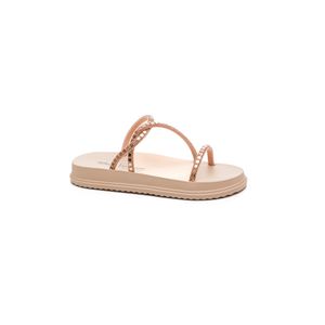 Chinelo Slide Dakota Flatform Feminino Com Brilhos Y6247-01 Cobre