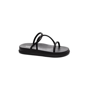 Chinelo Slide Dakota Flatform Feminino Com Brilhos Y6247-02 Preto