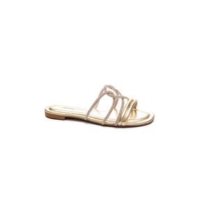 Chinelo Dakota Slide Feminino Com Brilhos Y7922-06 Ouro