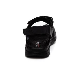 Sandália Pegada Masculina Em Couro Curly 134504-04 Preto