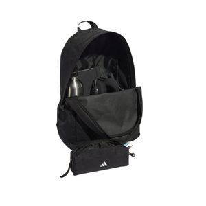 Mochila Adidas Classic Horizontal Três Listras Com Estojo 23 Litros Ji8081 Preto