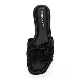 Chinelo Piccadilly Rasteira Feminina 508054 Preto