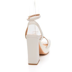 Sandália Piccadilly Cristine Salto Alto Feminina 818015 Branco