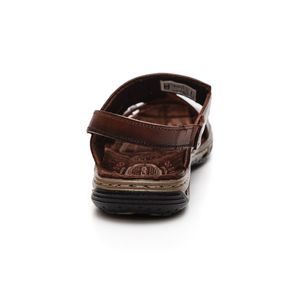 Sandália Pegada Masculina Em Couro Pinhão 131662-02 Marrom