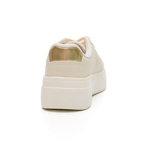 Tênis Kolosh Flatform Feminino Detalhes Metalizados C3944- Off-White