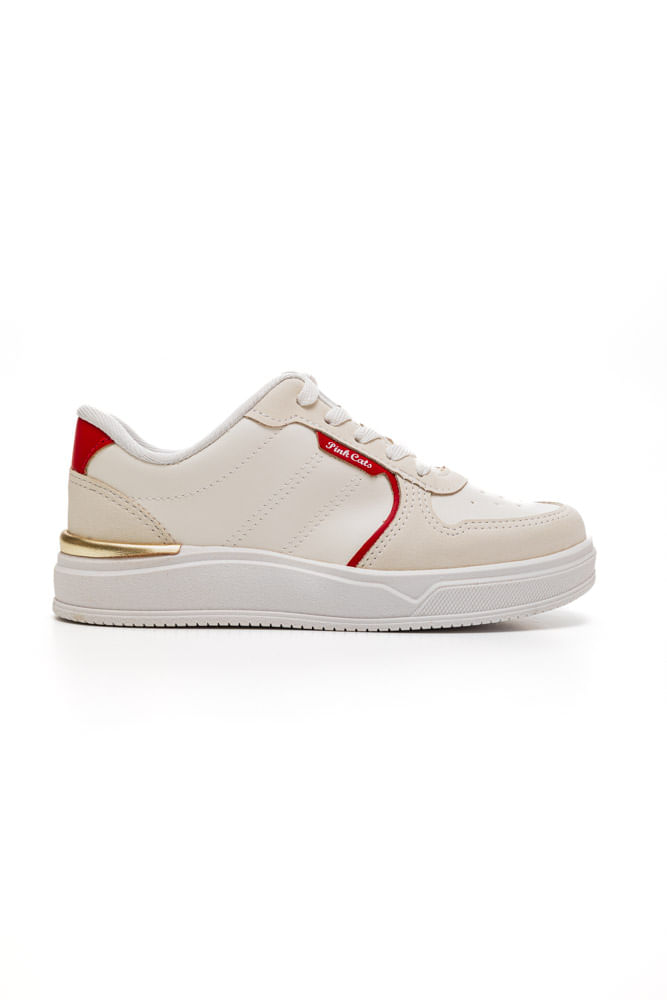 Tenis-Casual-Feminino-Pink-Cats-V4543--1-Branco