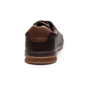 Sapatênis Ped Shoes Casual Masculino Cadarço Elástico St176 Marrom