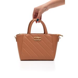 Bolsa De Mão Beira Rio Com Costuras Diagonais Decorativas 80041.1 Nude