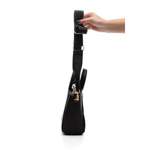 Bolsa De Mão Beira Rio Com Costuras Diagonais Decorativas 80041.1 Preto