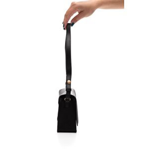 Bolsa Transversal  Beira Rio  Flap Feminina Botão Magnético 80018.526492 Preto