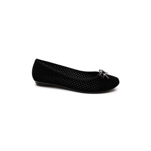 Sapatilha Moleca Bico Redondo Feminina Nobuck 5726.11 Preto