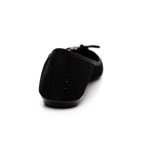 Sapatilha Moleca Bico Redondo Feminina Nobuck 5726.11 Preto