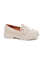 Mocassim Vizzano Feminino Pedras 1422.105 Off-White
