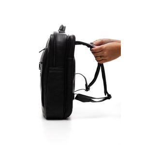 Mochila  Couribi Para Notebook Em Couro 826 Preto