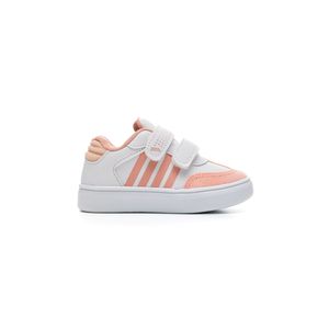 Tênis Batatinha Casual Infantil Menina Velcro 105-01 Branco