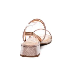 Sandália Dakota De Salto Baixo Feminina Metalizada Y8051-01 Cobre