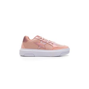 Tênis Batatinha Casual Juvenil Menina Com Camurça 2006-117 Nude