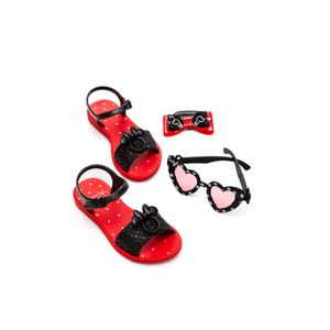 Sandália Grendene Kids Infantil Menina Minnie Dress Like + Acessorios  23081-Bi342 Vermelho
