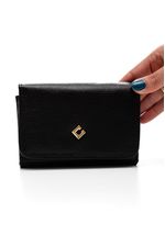 Carteira-Casual-Feminina-Couro-Preto