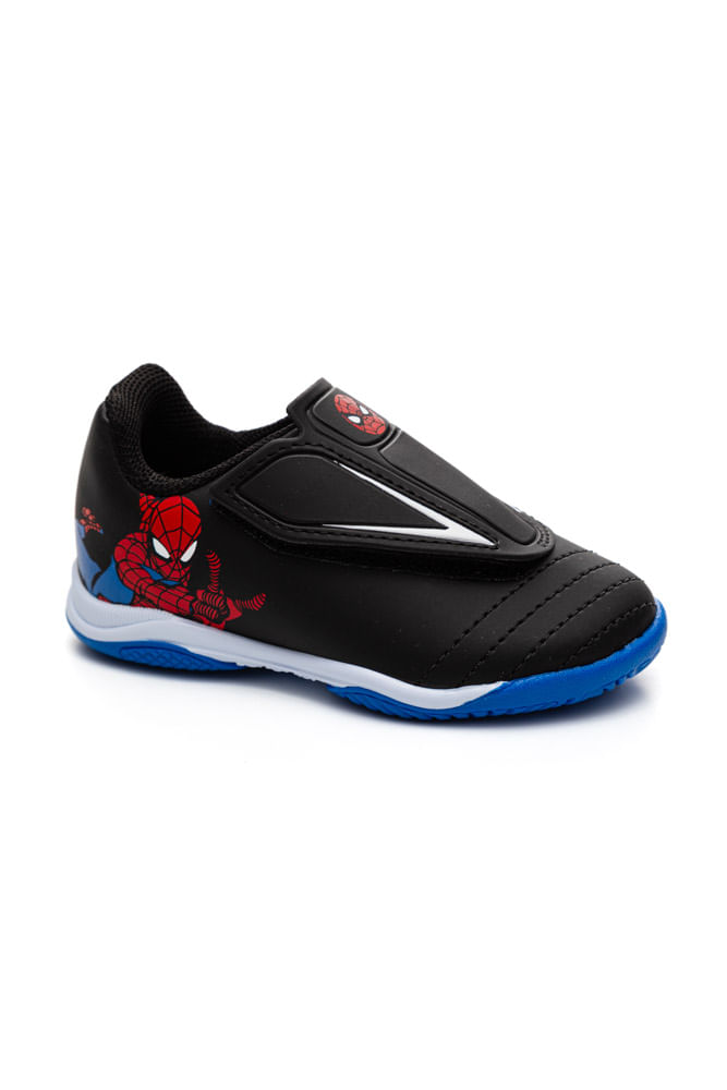 Chuteira-Dray-Futsal-Infantil-Menino-Homem-Aranha-4090-1014-Preto-