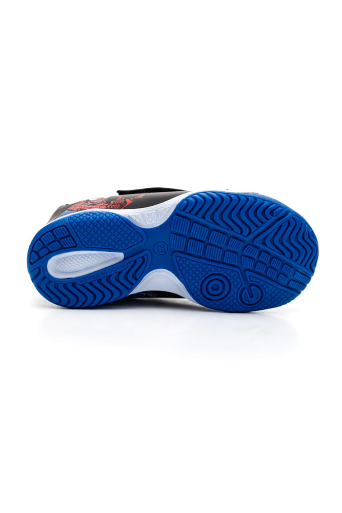 Chuteira-Dray-Futsal-Infantil-Menino-Homem-Aranha-4090-1014-Preto-