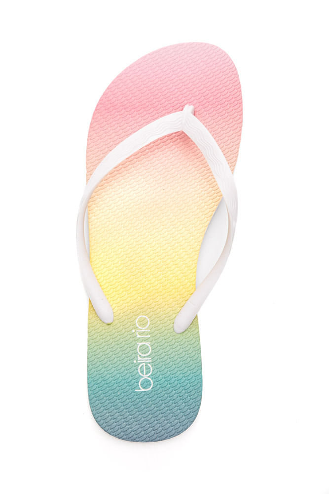 Chinelo Beira Rio Feminino Degrade  8449.802 Branco