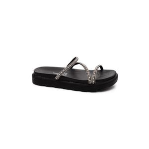 Chinelo Vizzano Papete Feminina Brilho 6459.118 Preto