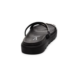 Chinelo Vizzano Papete Feminina Brilho 6459.118 Preto