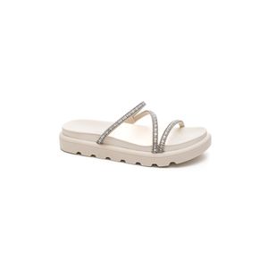Chinelo Vizzano Papete Feminina Brilho 6459.118 Off-White