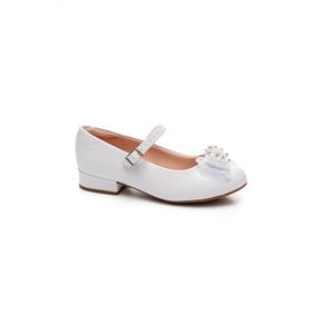 Sapatilha Molekinha Saltinho Infantil Menina Laço 2528.122 Branco