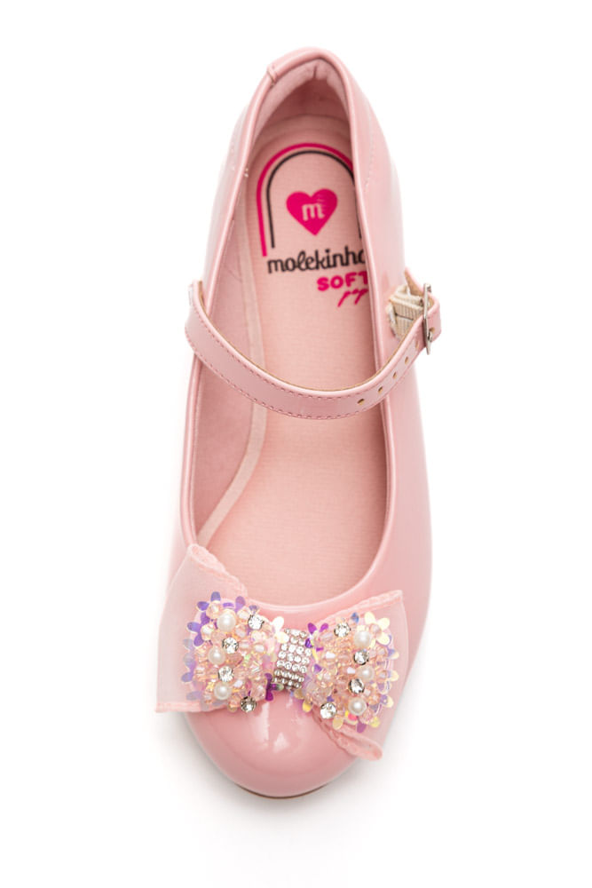 Sapatilha-Molekinha-Saltinho-Infantil-Menina-Verniz-Rosa