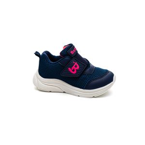 Tênis Botinho Infantil Menina Velcro Bt813 Marinho