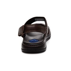 Sandalia Pegada Masculina Em Couro Dubai Amortech 134303-03 Marrom