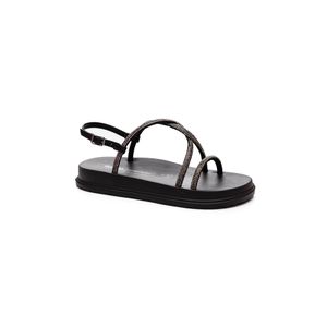 Sandália Dakota Flatform Feminina Com Brilhos  Y6246-01 Preto
