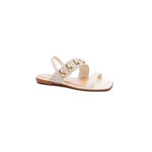 Sandália Dakota Rasteira Feminina Trança Y8512-04 Branco
