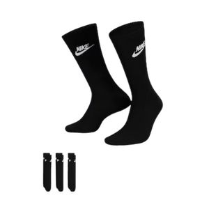 Meias Nike Sportswear Everyday Essential (3 Pares) Unissex Dx5025-010 Preto