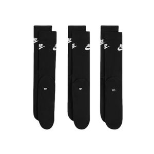 Meias Nike Sportswear Everyday Essential (3 Pares) Unissex Dx5025-010 Preto