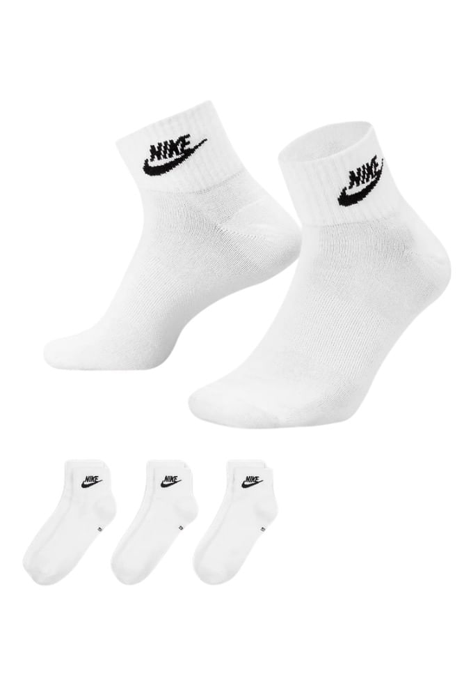 Meias-Pelo-Tornozelo-Nike-Everyday-Essential--3-Pares--Dx5074-101-Branco