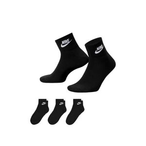 Meias Pelo Tornozelo Nike Everyday Essential (3 Pares) Dx5074-010 Preto