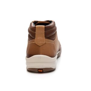 Tênis Casual Pegada Masculino Em Couro 111003-05 Caramelo