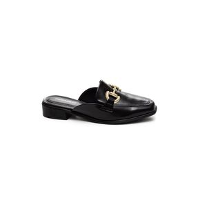 Sapato Piccadilly Maxi  Mule Feminino Silvia 662002 Preto