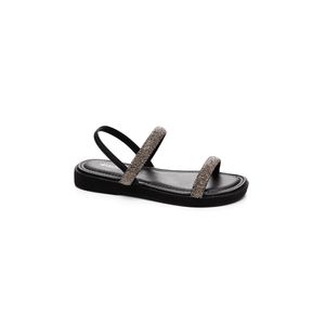 Sandália Mississipi Rasteira Feminina Papete Mc462-01 Preto