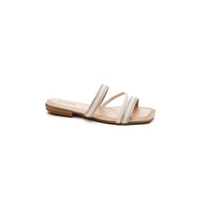 Chinelo Mississipi Rasteira Feminina Slide Mb041-05 Off-White