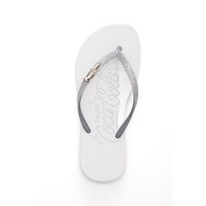 Chinelo Coca Cola Special Feminino Glitter Cc4459 Prata